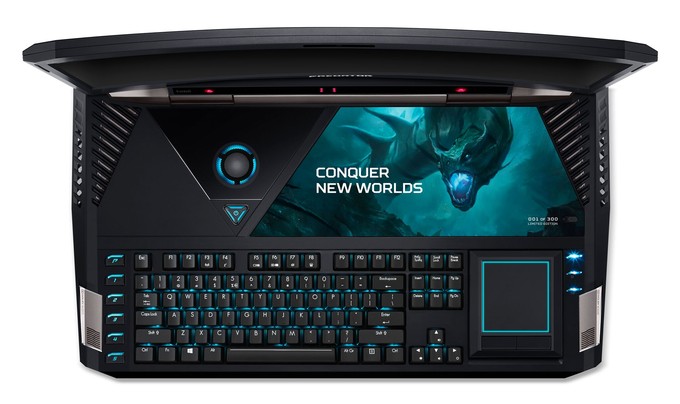 Acer представила лэптоп с изогнутым дисплеем за $9000
