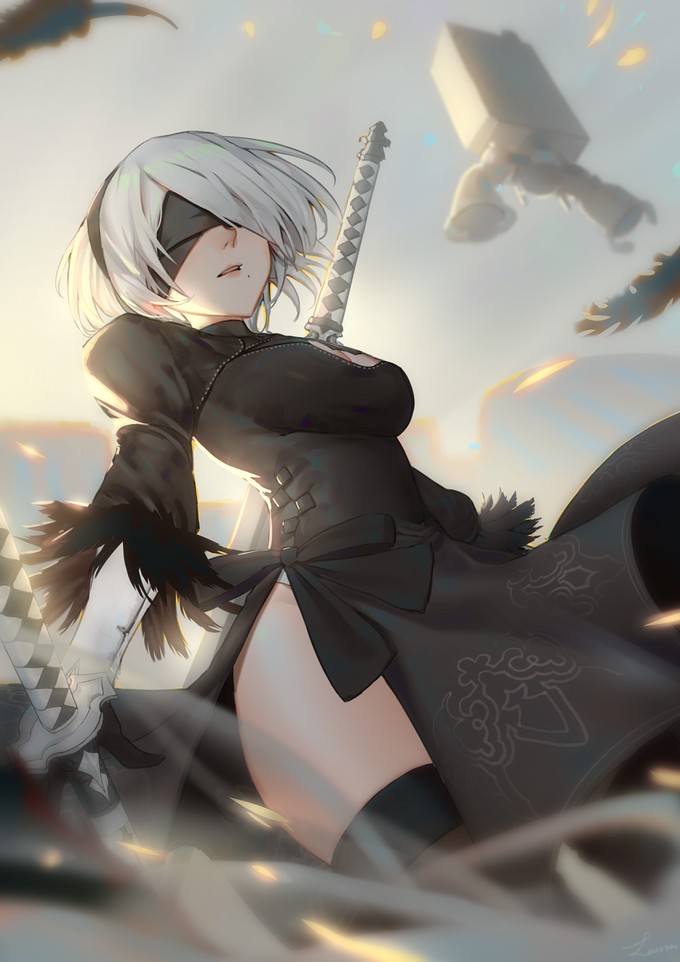 Архив NSFW-артов NieR: Automata для гейм-директора