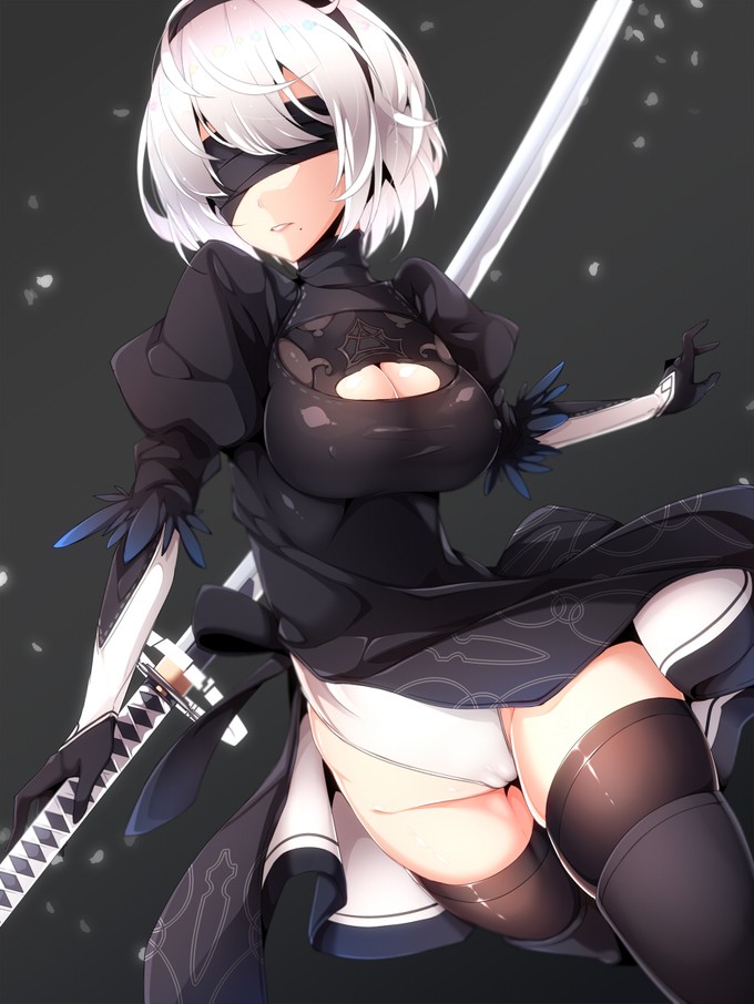 Архив NSFW-артов NieR: Automata для гейм-директора