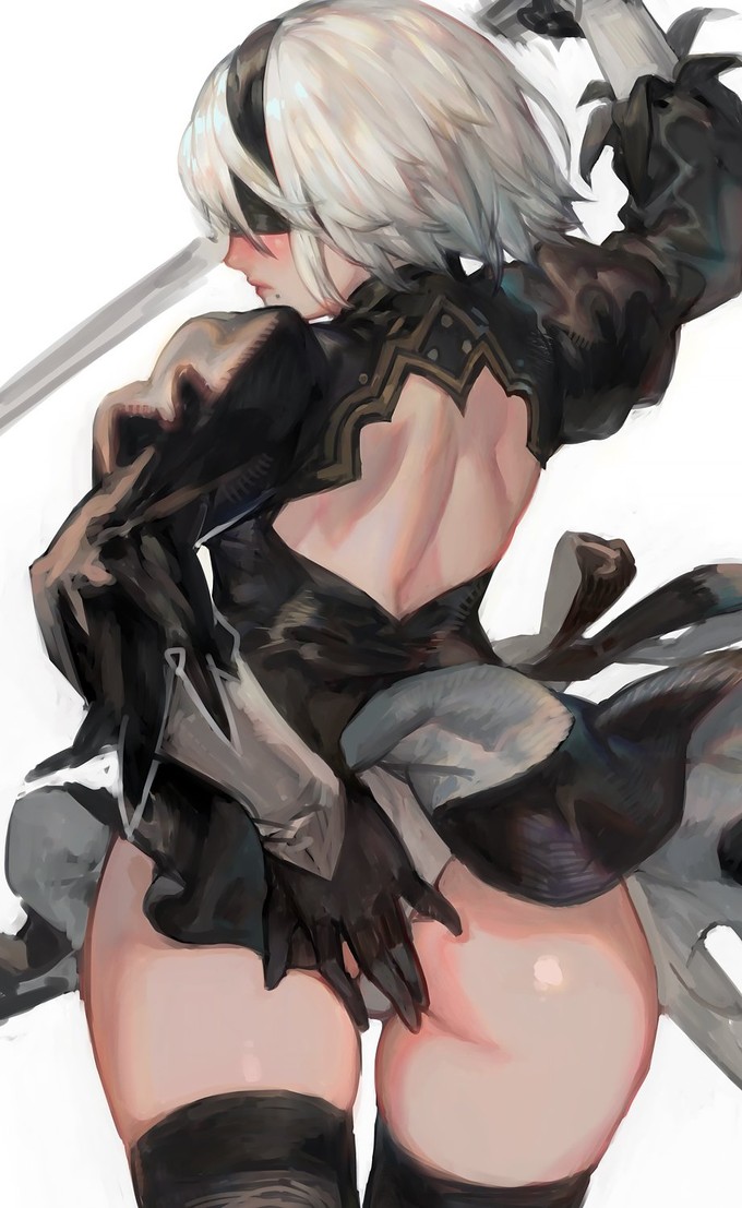 Архив NSFW-артов NieR: Automata для гейм-директора