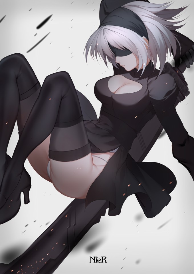 Архив NSFW-артов NieR: Automata для гейм-директора