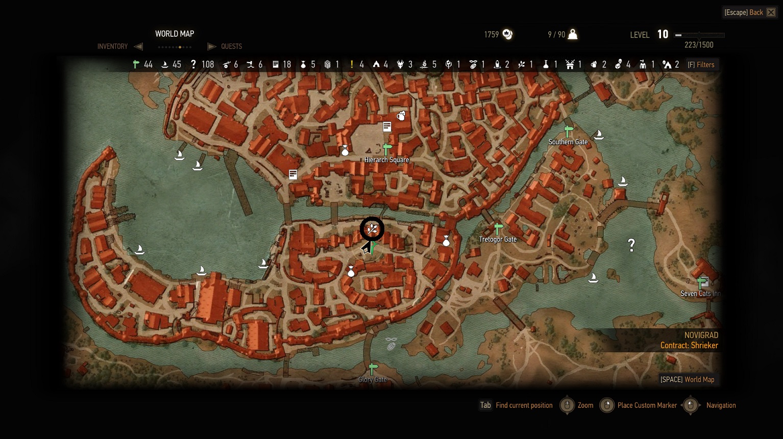 The witcher 3 novigrad map фото 54