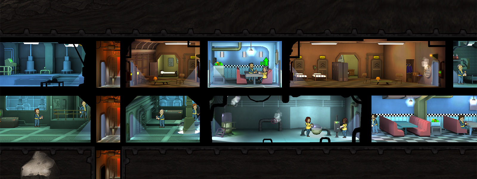 Fallout shelter как перемещать комнаты