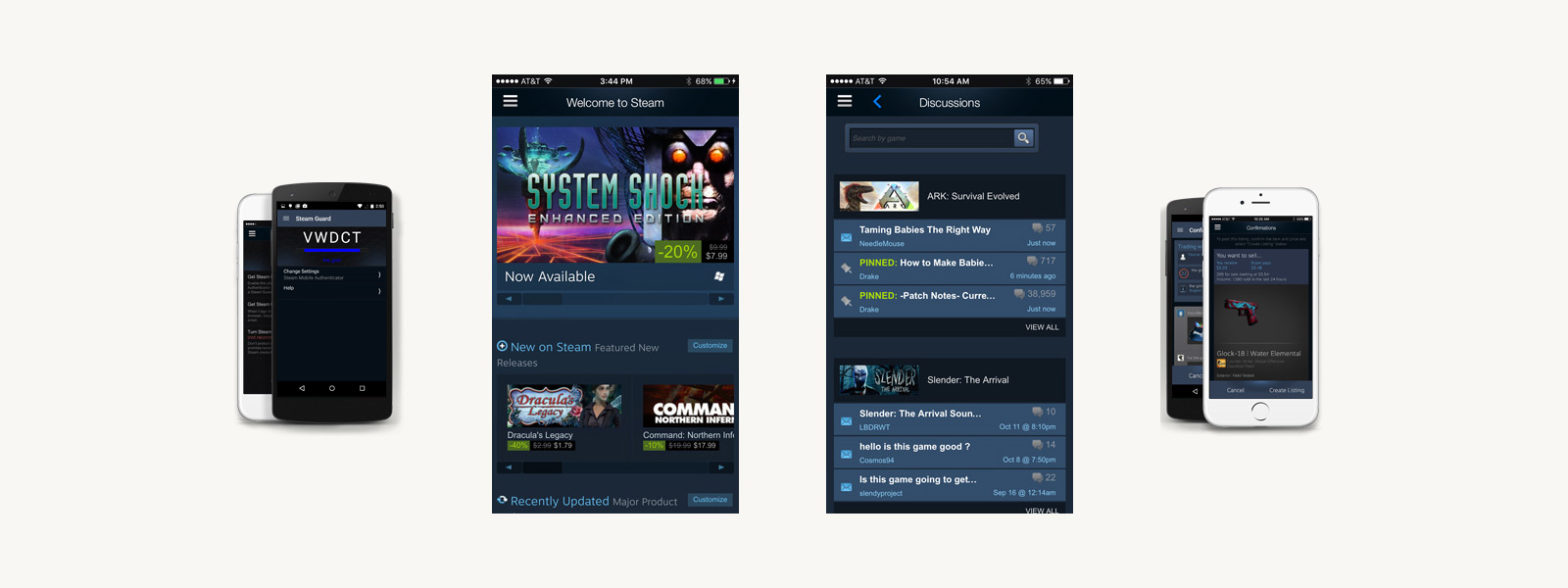 Мобильное приложение Steam получило крупное обновление - Shazoo