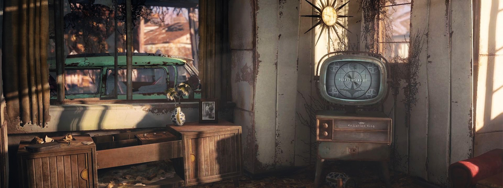 Fallout 4 телевизор убежище
