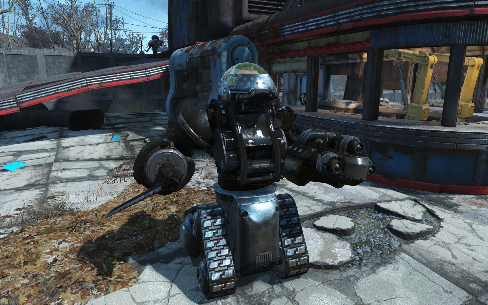 Fallout 4 каска из робота охранника фото 68