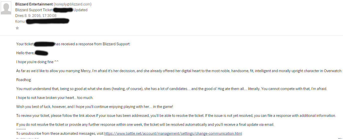 Issues have been resolved. Первое письмо Blizzard. Noreply. Blizzard примеры корпоративных писем. Blizzard ответы английской поддержки.
