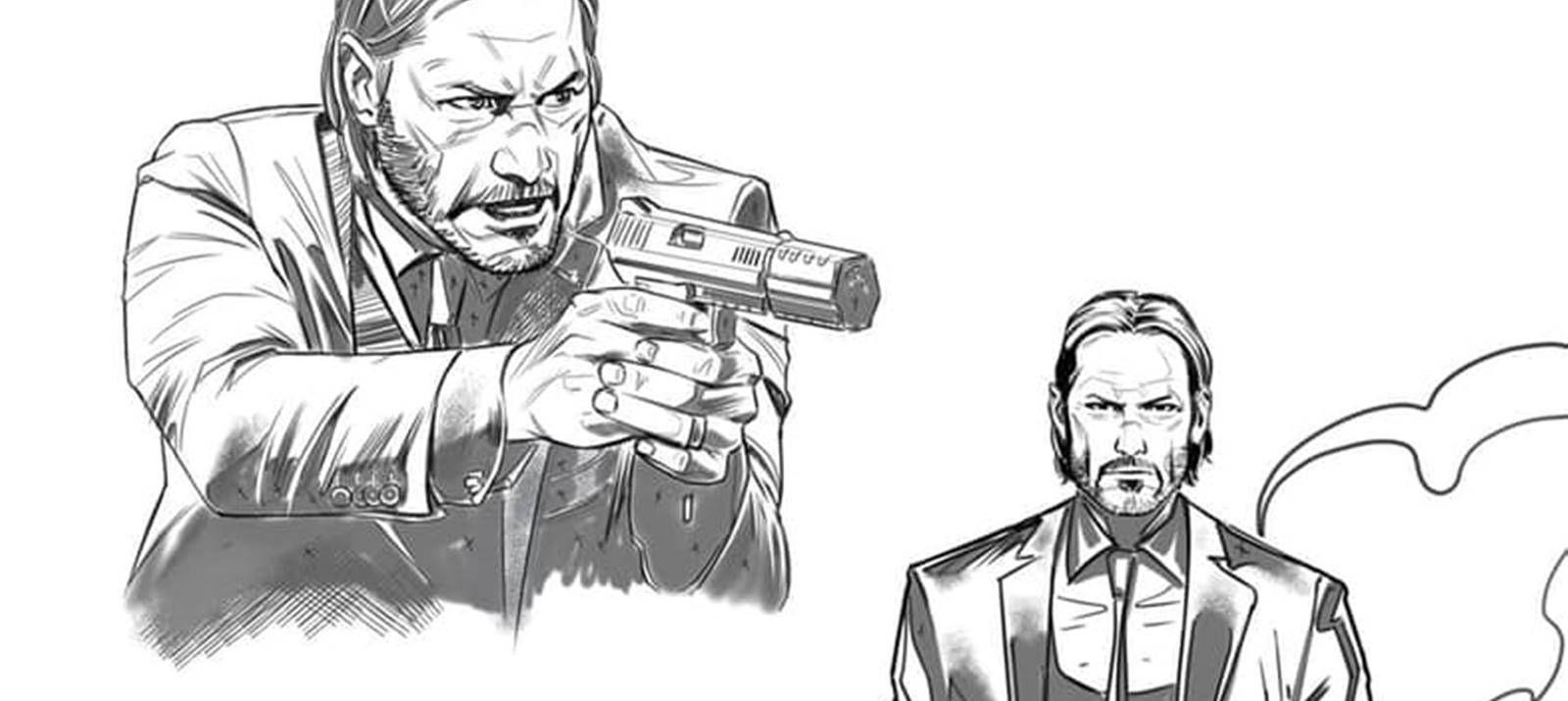 Джон уик комикс. Джон уик Dynamite Entertainment»John Wick. Джон уик раскраска. Джон уик эскиз.