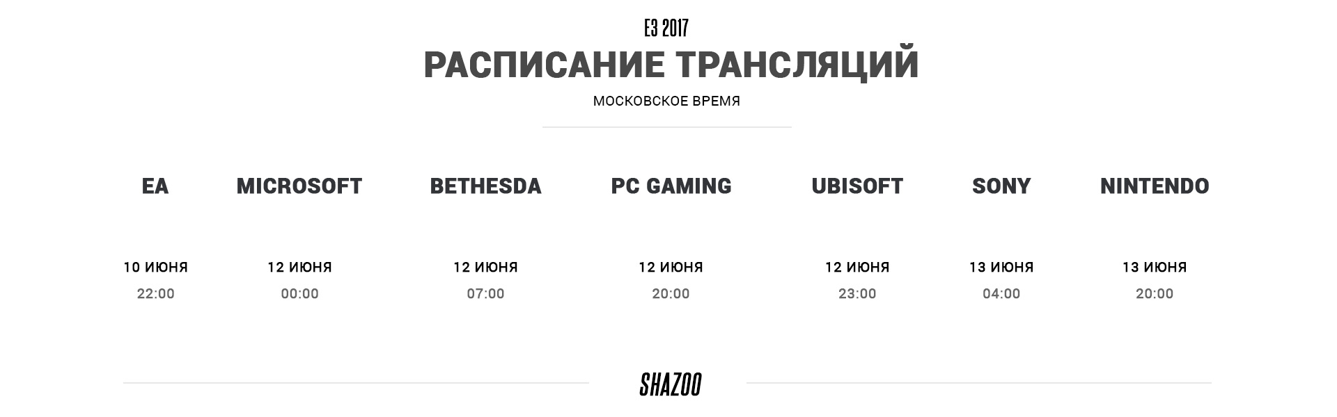 Время м 1. Расписание e3. E3 афиша. Расписание трансляций е3 2021. График 2017.