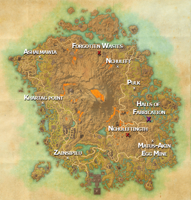 Гайд по The Elder Scrolls Online: Morrowind — расположение элитных зон и данжей