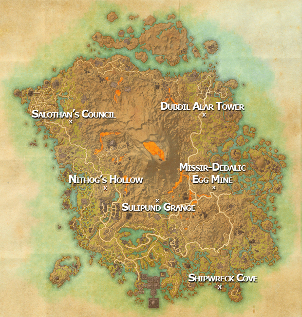 Гайд по The Elder Scrolls Online: Morrowind — расположение элитных зон и данжей