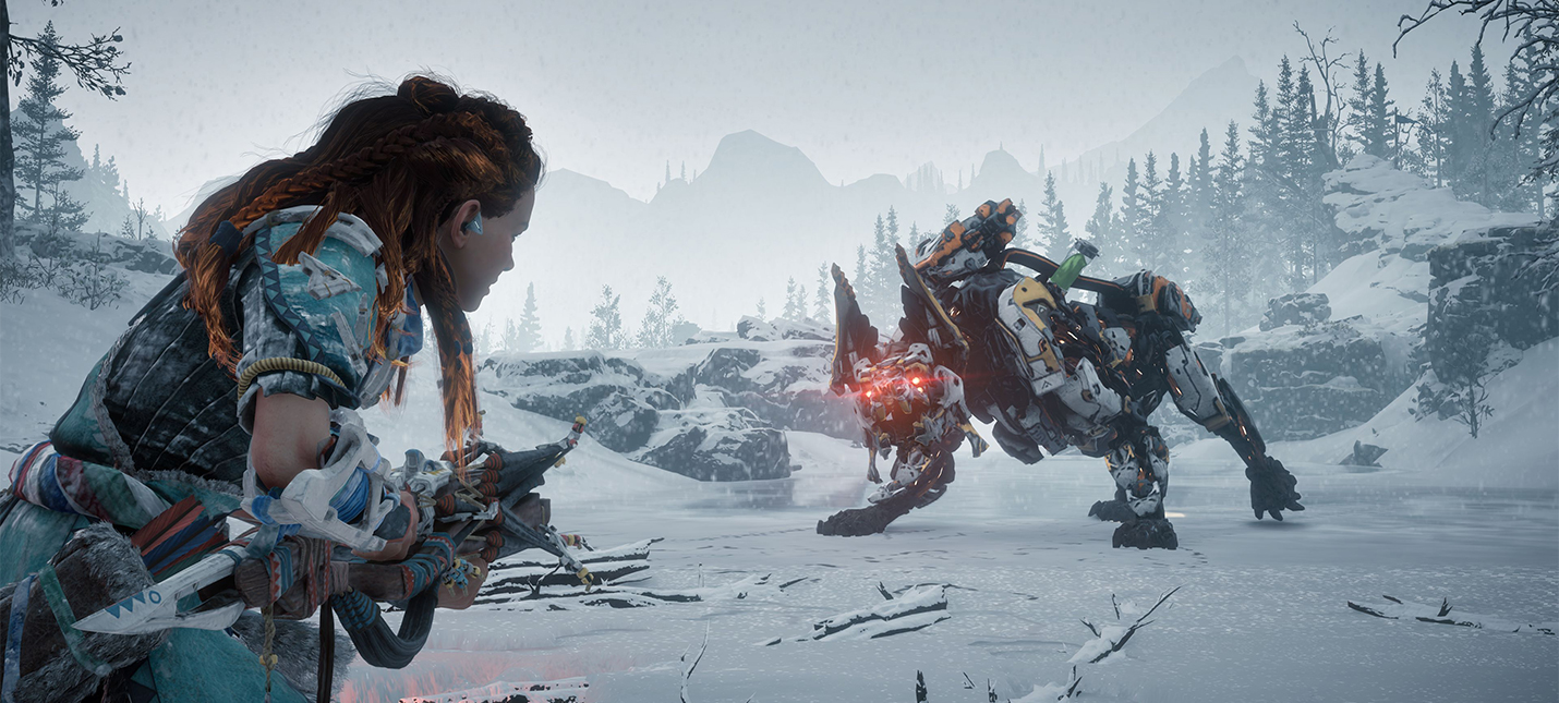 12 минут геймплея в дополнениии Horizon: Zero Dawn — The Frozen Wilds -  Shazoo