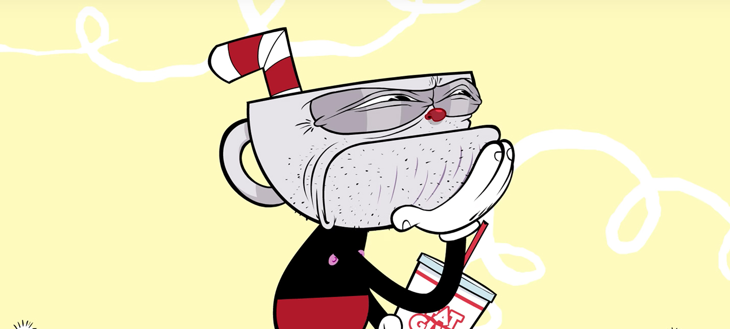 Фанатский мини-мультфильм Cuphead о сложной жизни чашки.