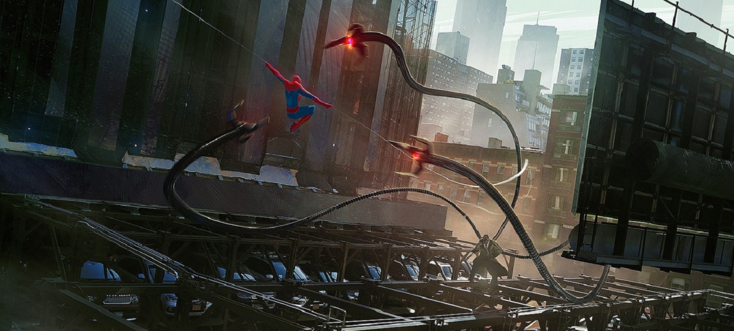 Потрясающие концепты по мультфильму "Человек-паук: Через вселенные"