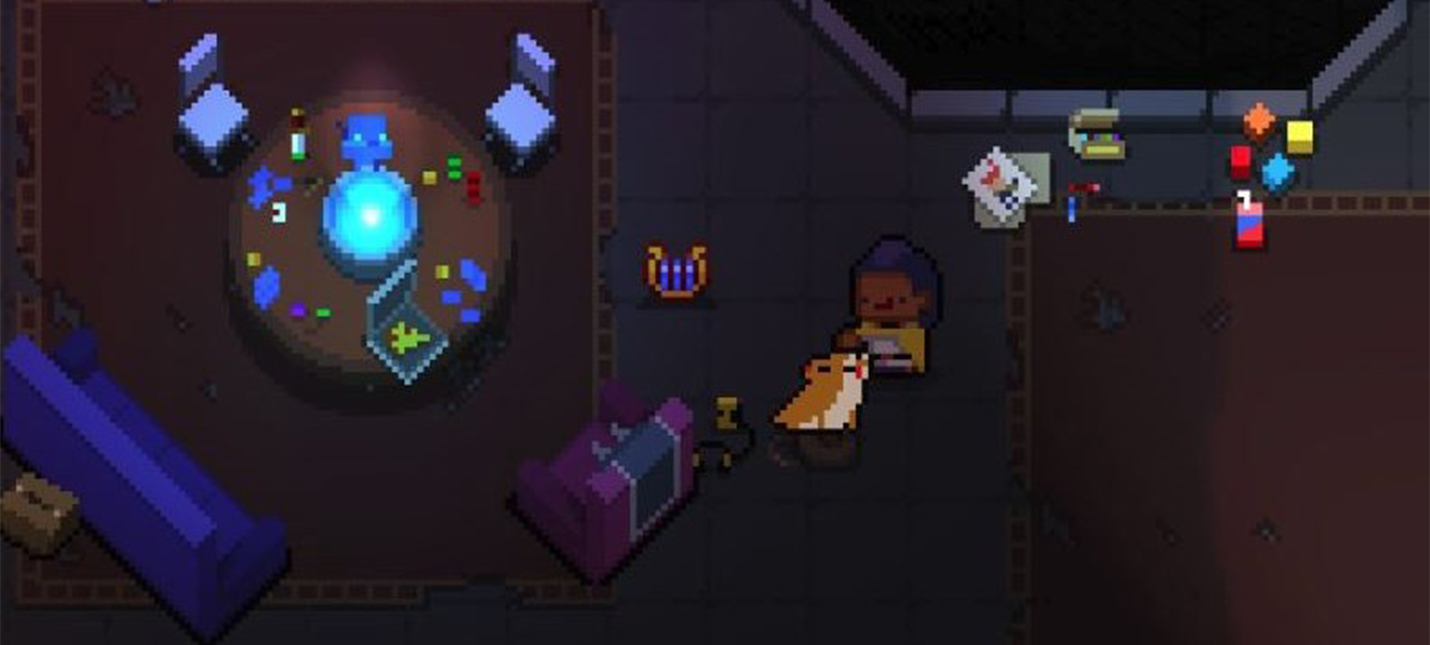 Enter the gungeon комната с вагонетками