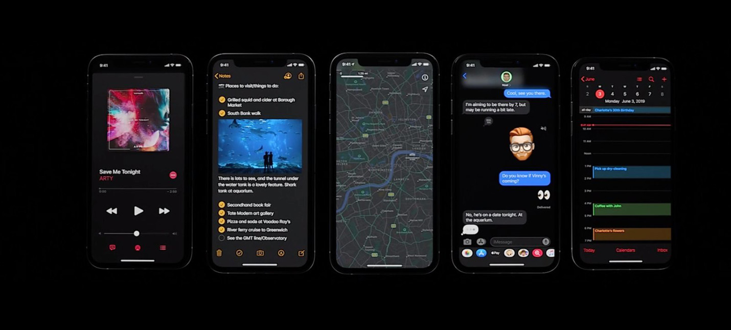 Ночная тема в iOS 13, iPadOS и менструальные циклы в Apple Watch - Shazoo