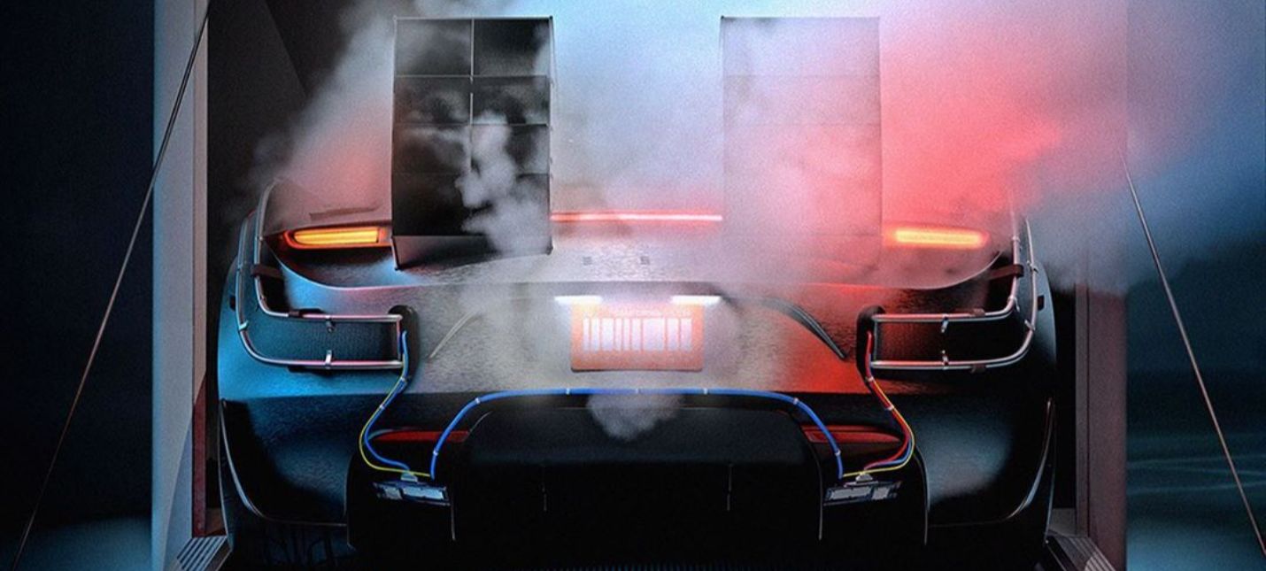 Художник нарисовал Tesla Roadster X для "Назад в будущее"