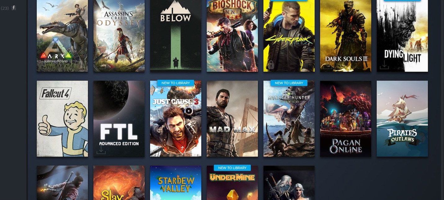 Новый дизайн библиотеки Steam заработает 17 сентября - Shazoo