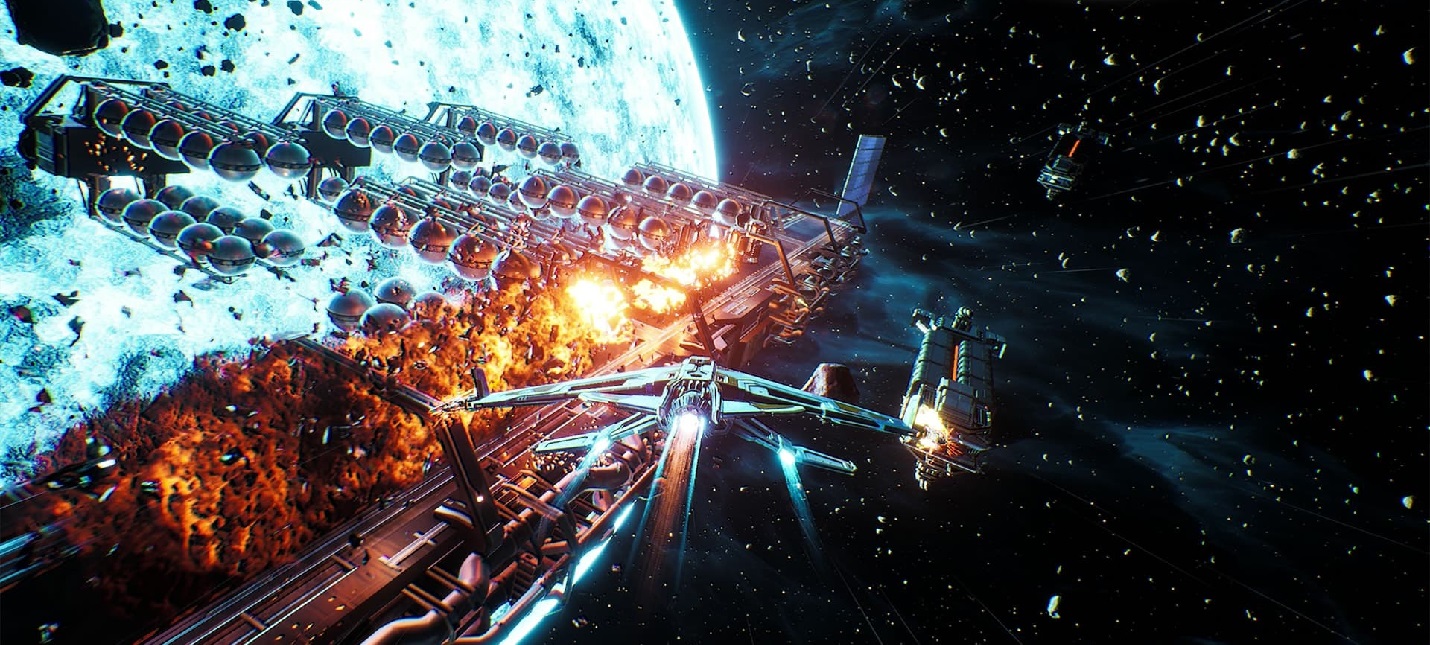 20 минут геймплея Everspace 2: лут, апгрейд корабля и битвы в космосе