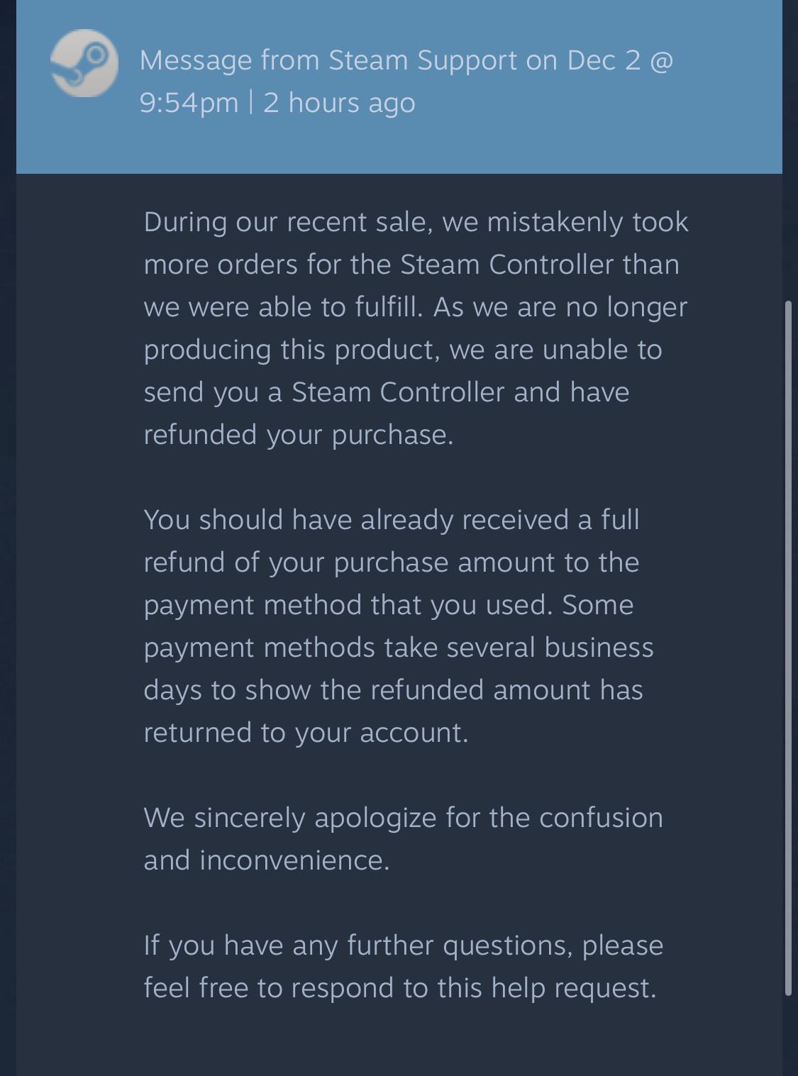 Valve возвращает деньги за Steam Controller — последней партии не хватило для всех