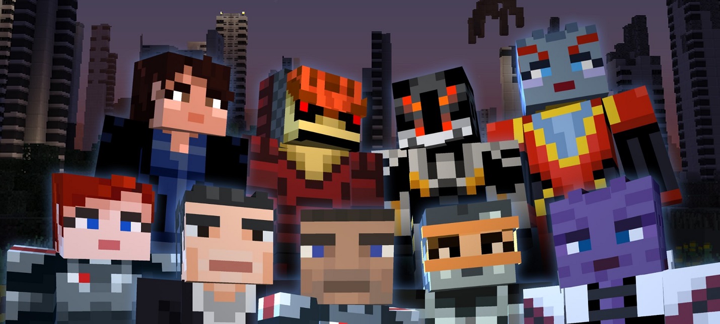 Шепард, Лиара, Гаррус и другие в тематическом паке Mass Effect для Minecraft