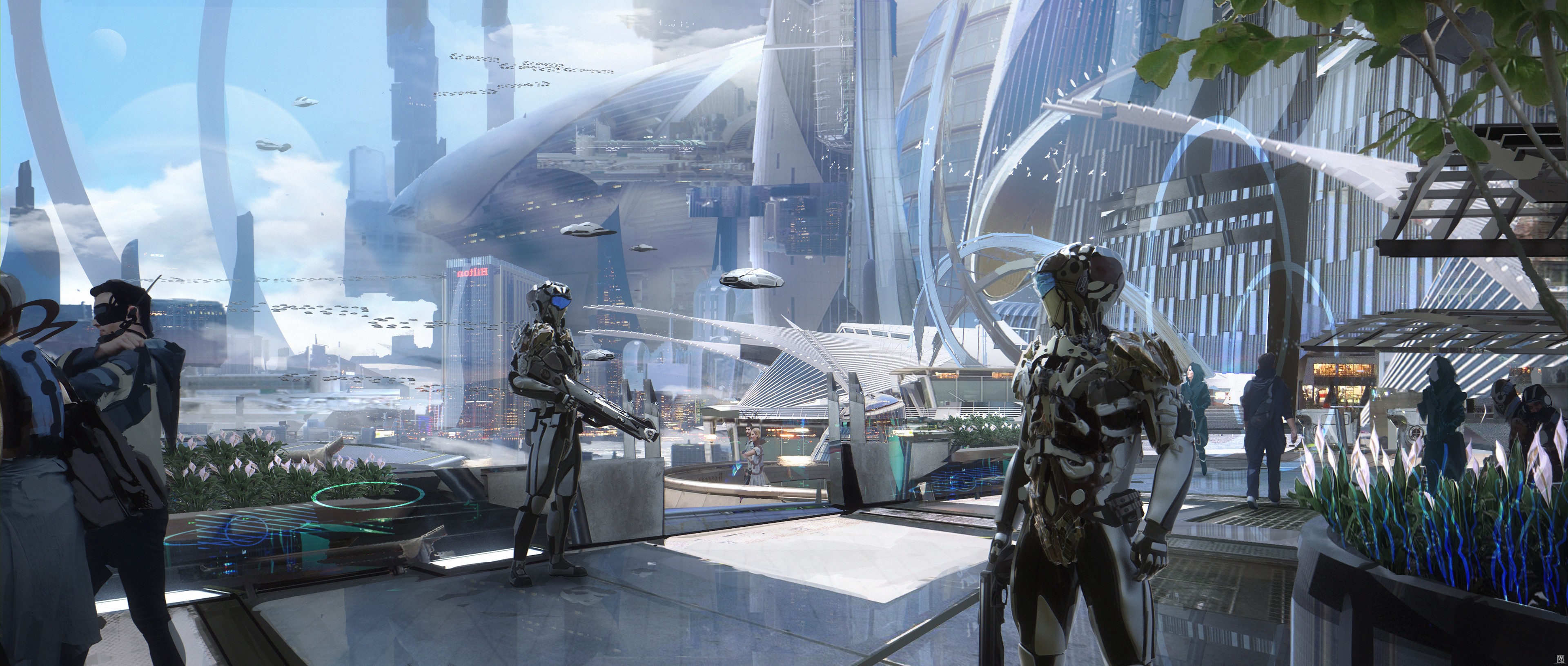 Группа будущее человечества. Полицейский участок в киберпанк 2077. Полицейский робот киберпанк 2077. Cyberpunk 2077 полиция. Космопорт киберпанк.