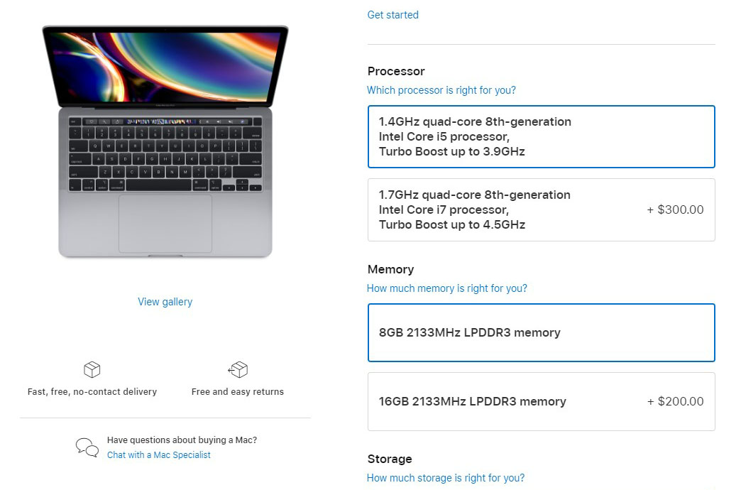 Apple вдвое подняла цены на RAM для MacBook Pro