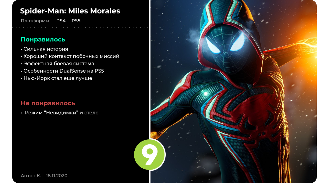 Уважаемый мистер Джеймсон: Обзор Spider-Man: Miles Morales