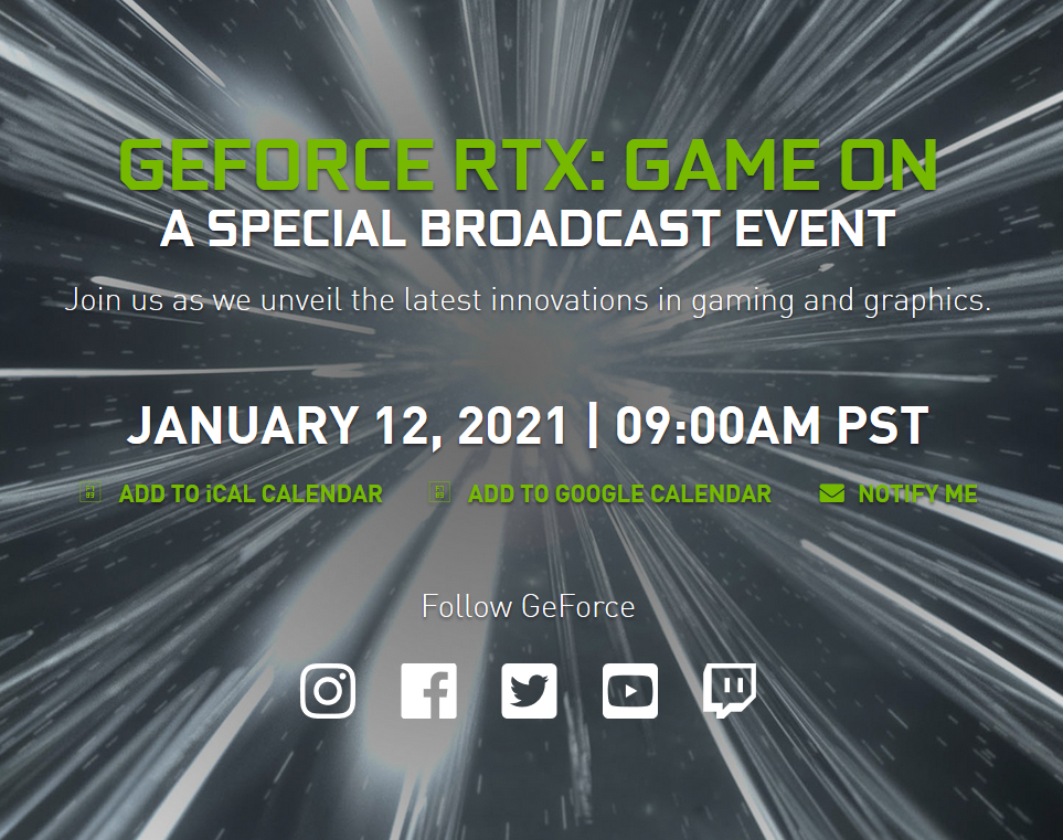 Nvidia проведет новую пресс-конференцию 12 января