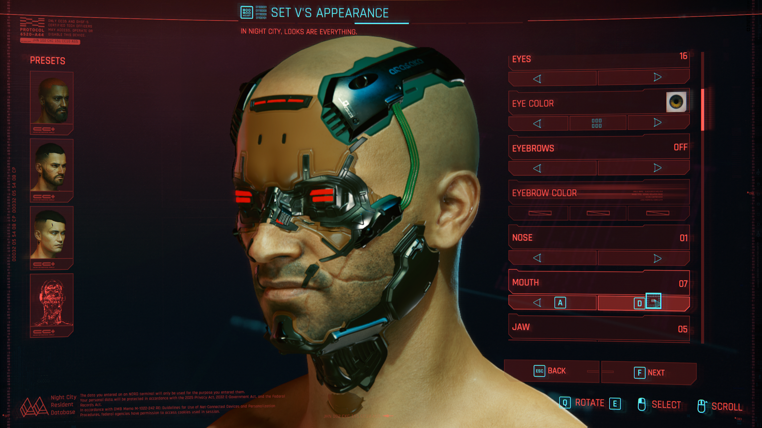 Cyberpunk создание персонажа фото 50