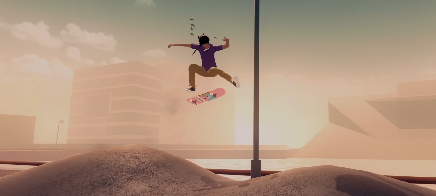 Большие трюки на скейтах в трейлере минималистичной аркады Skate City