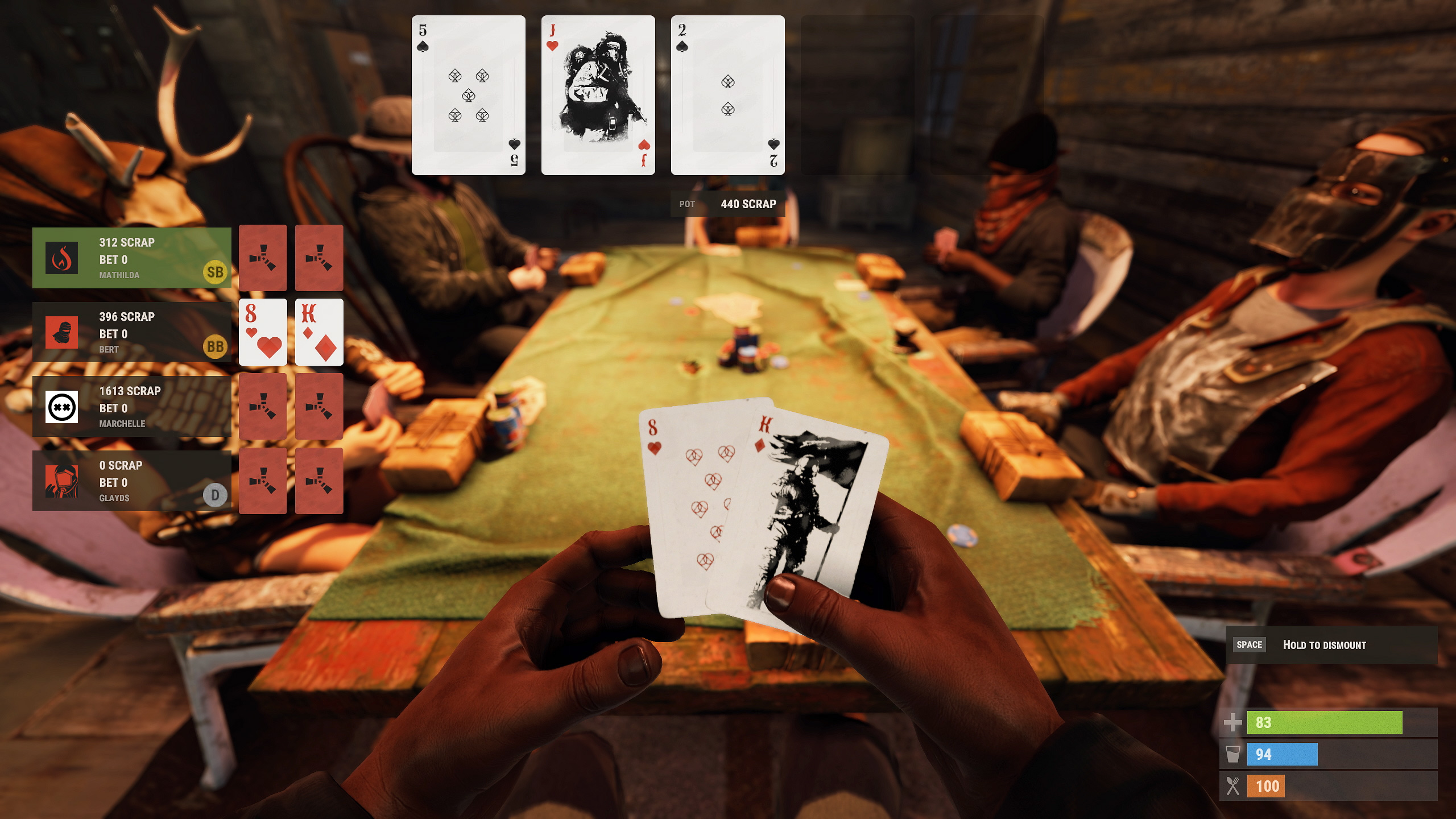 Апрельский патч Rust добавил в игру жесты и покерные столы