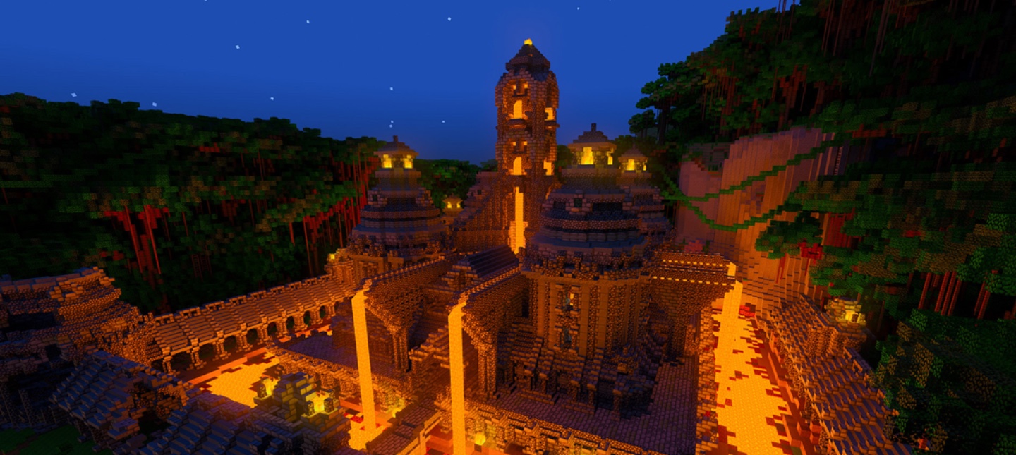 Игрок Minecraft сделал динамичную нарезку паркура в кубическом мире