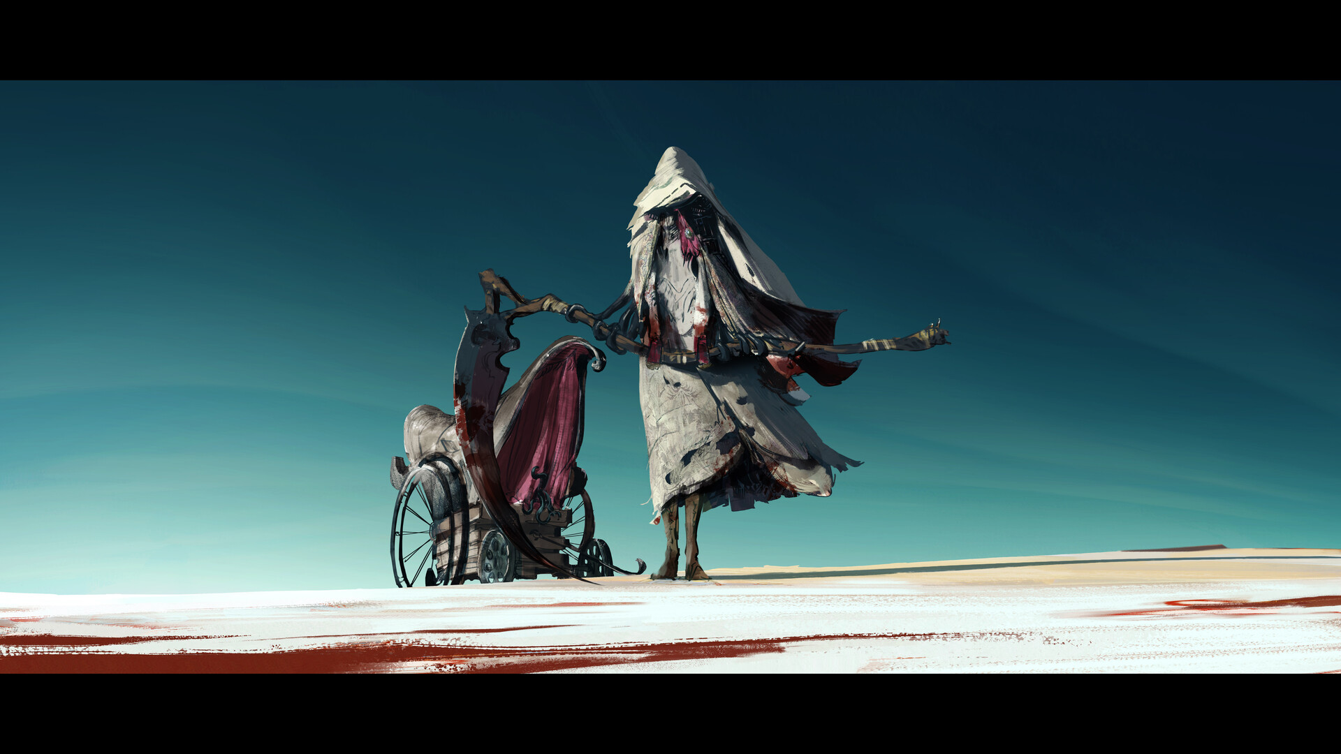 Художник представил Bloodborne 2 в солнечной пустыне