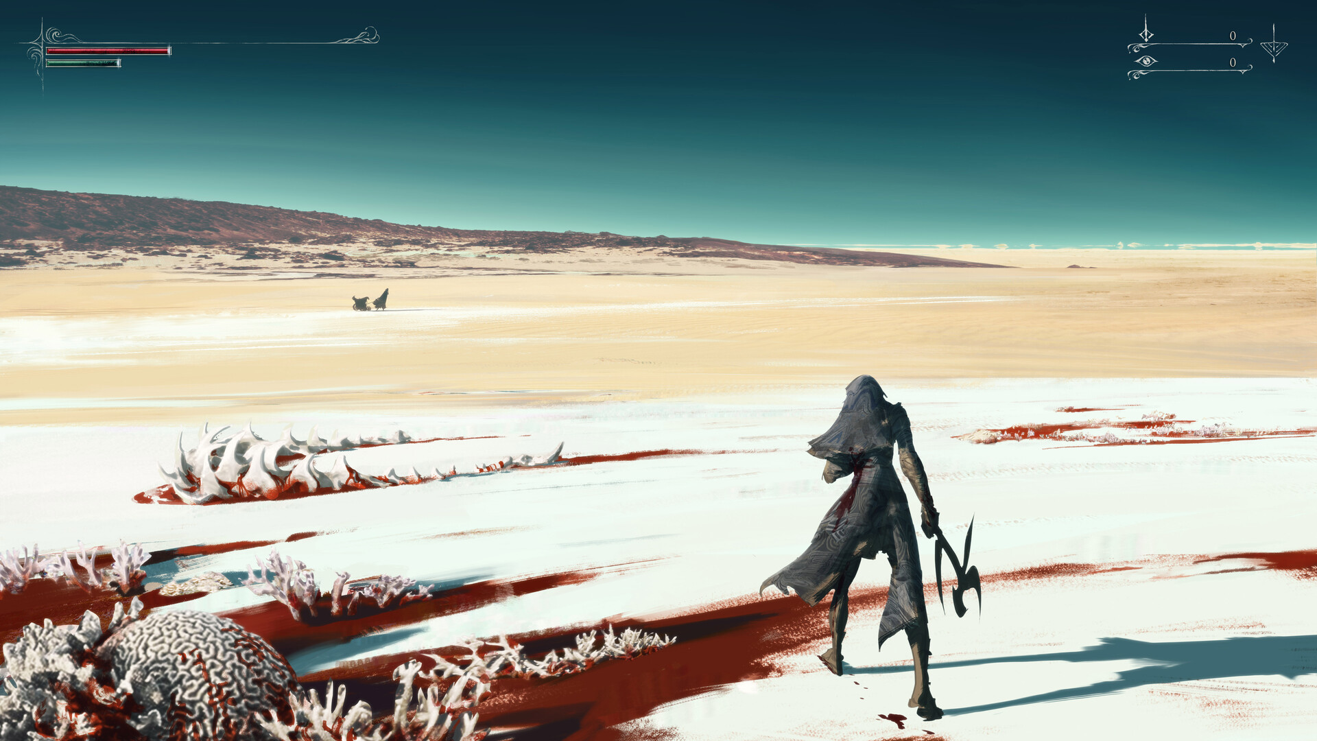 Художник представил Bloodborne 2 в солнечной пустыне