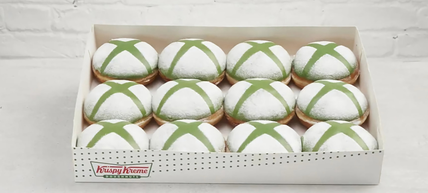 Сеть кофеен Krispy Kreme представила пончики с логотипом Xbox