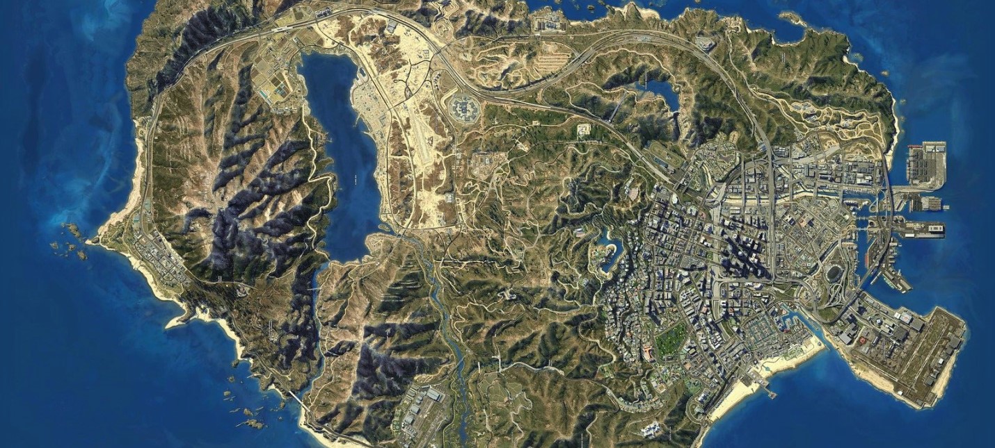 4k satellite view map гта 5 фото 10