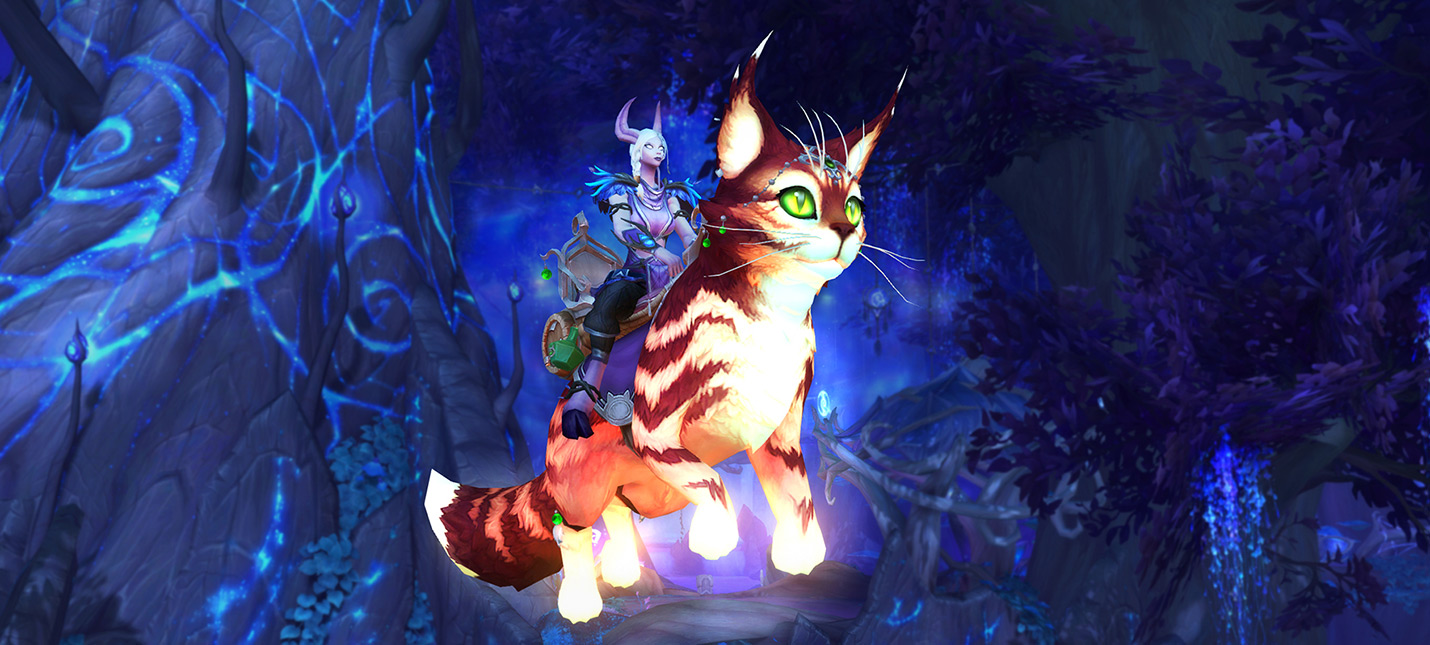 В World of Warcraft появился гигантский ездовой котенок — Солнечный Мурмуровоз