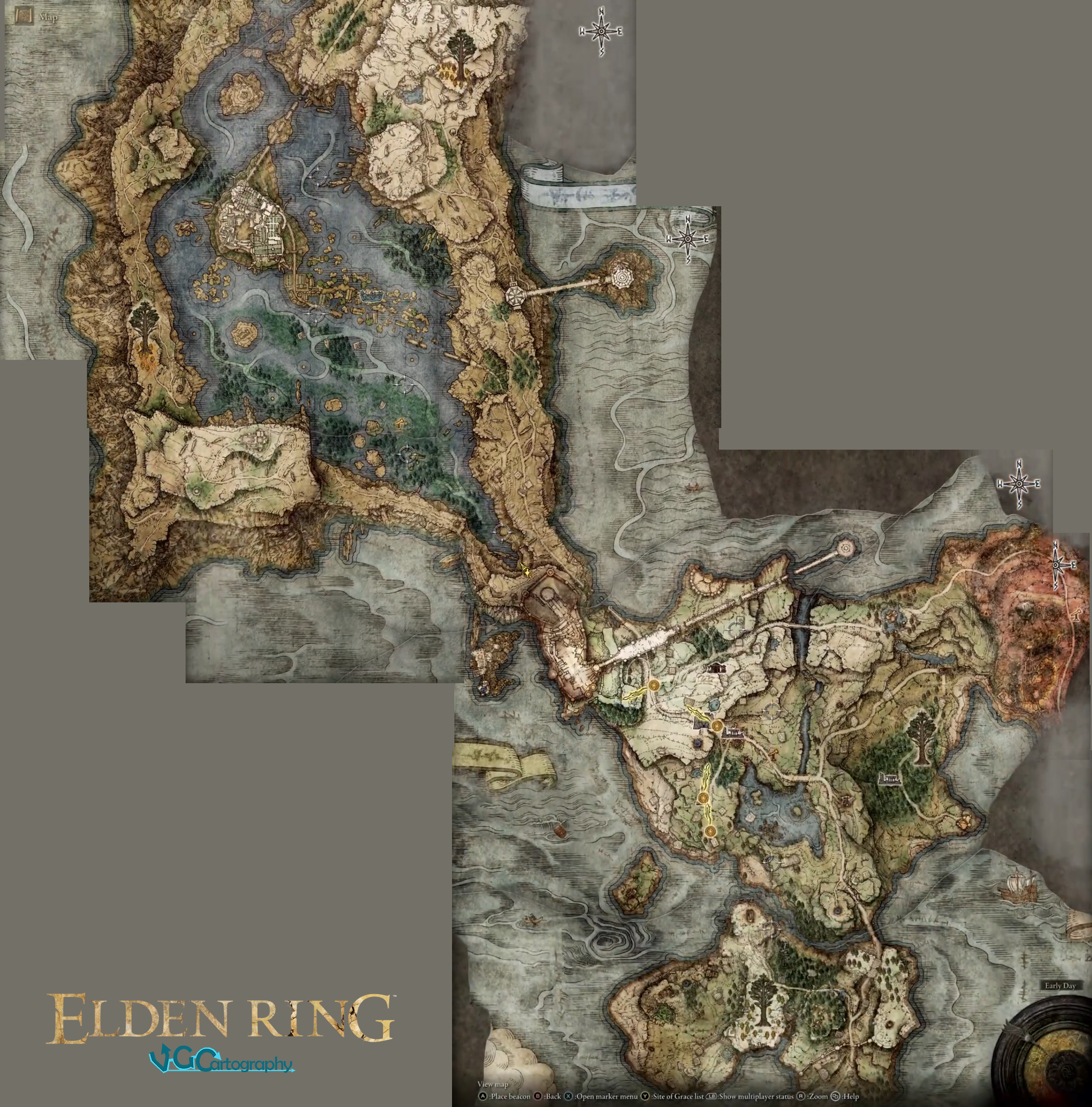 Вот как выглядит значительная часть карты Elden Ring - Shazoo