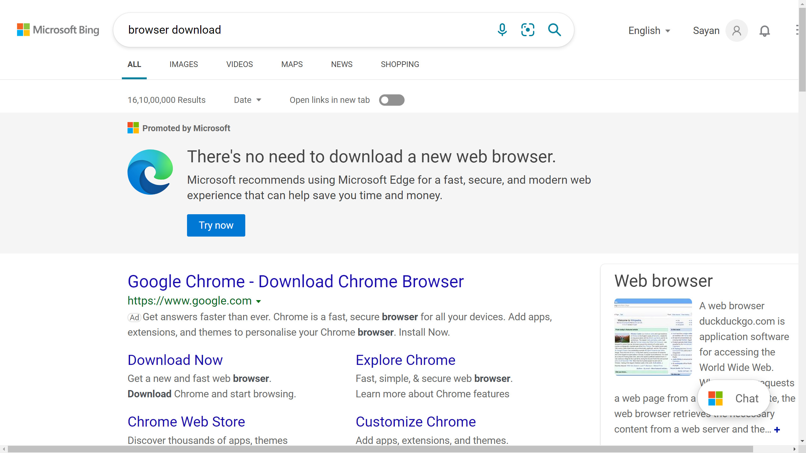 Это такой 2008-ой! — сообщения в браузере Edge отговаривают пользователей ставить Chrome