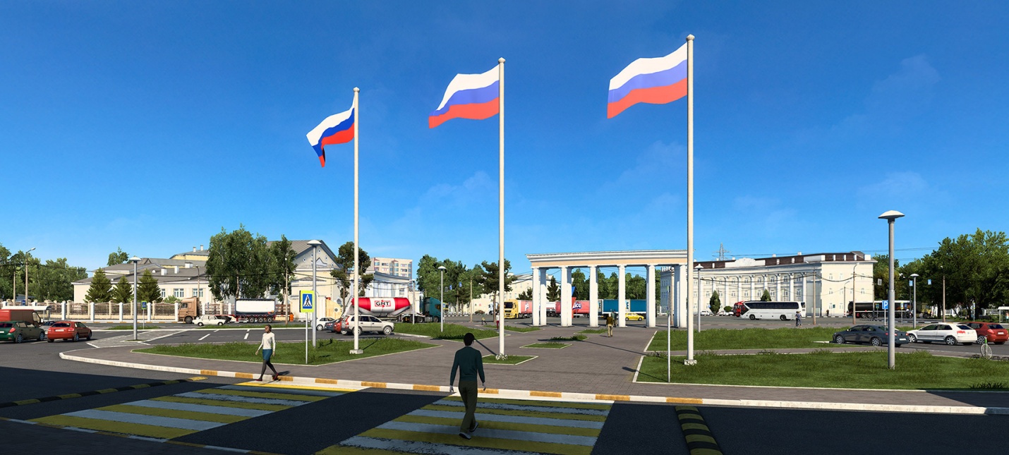 Очень много скриншотов дополнения "Сердце России" для Euro Truck Simulator 2