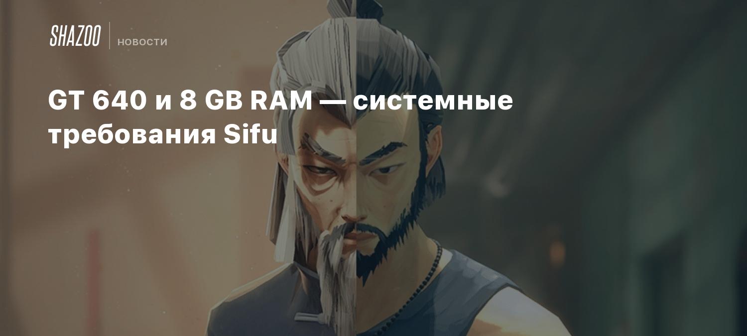 GT 640 и 8 GB RAM — системные требования Sifu - Shazoo