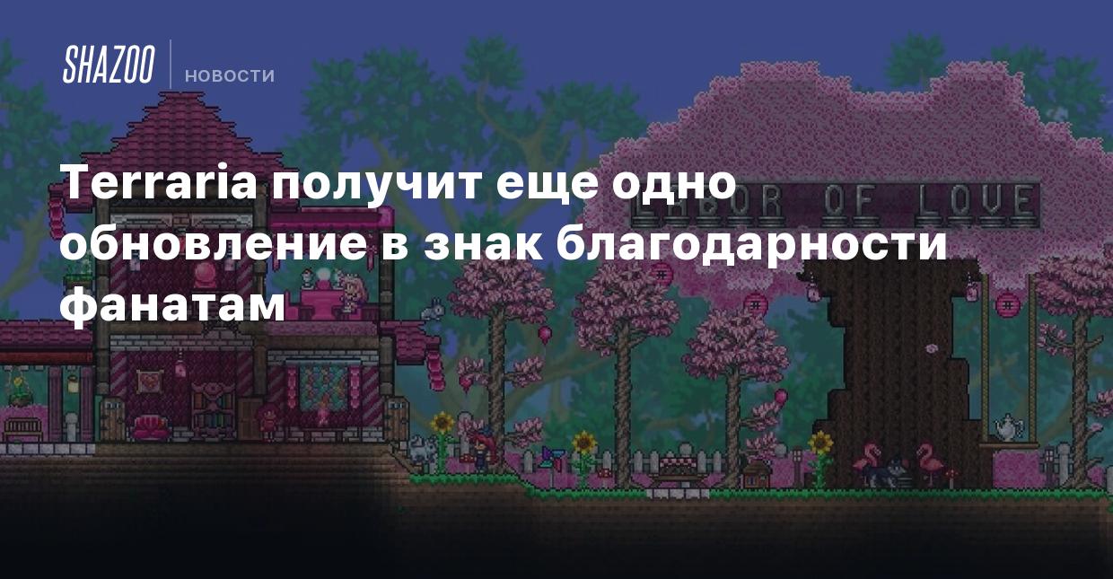 Terraria получит еще одно обновление в знак благодарности фанатам - Shazoo