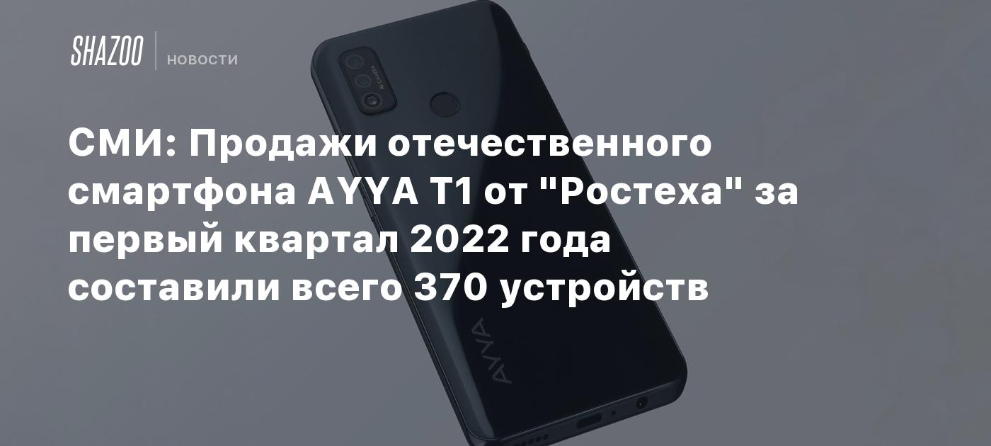 СМИ: Продажи отечественного смартфона AYYA T1 от 