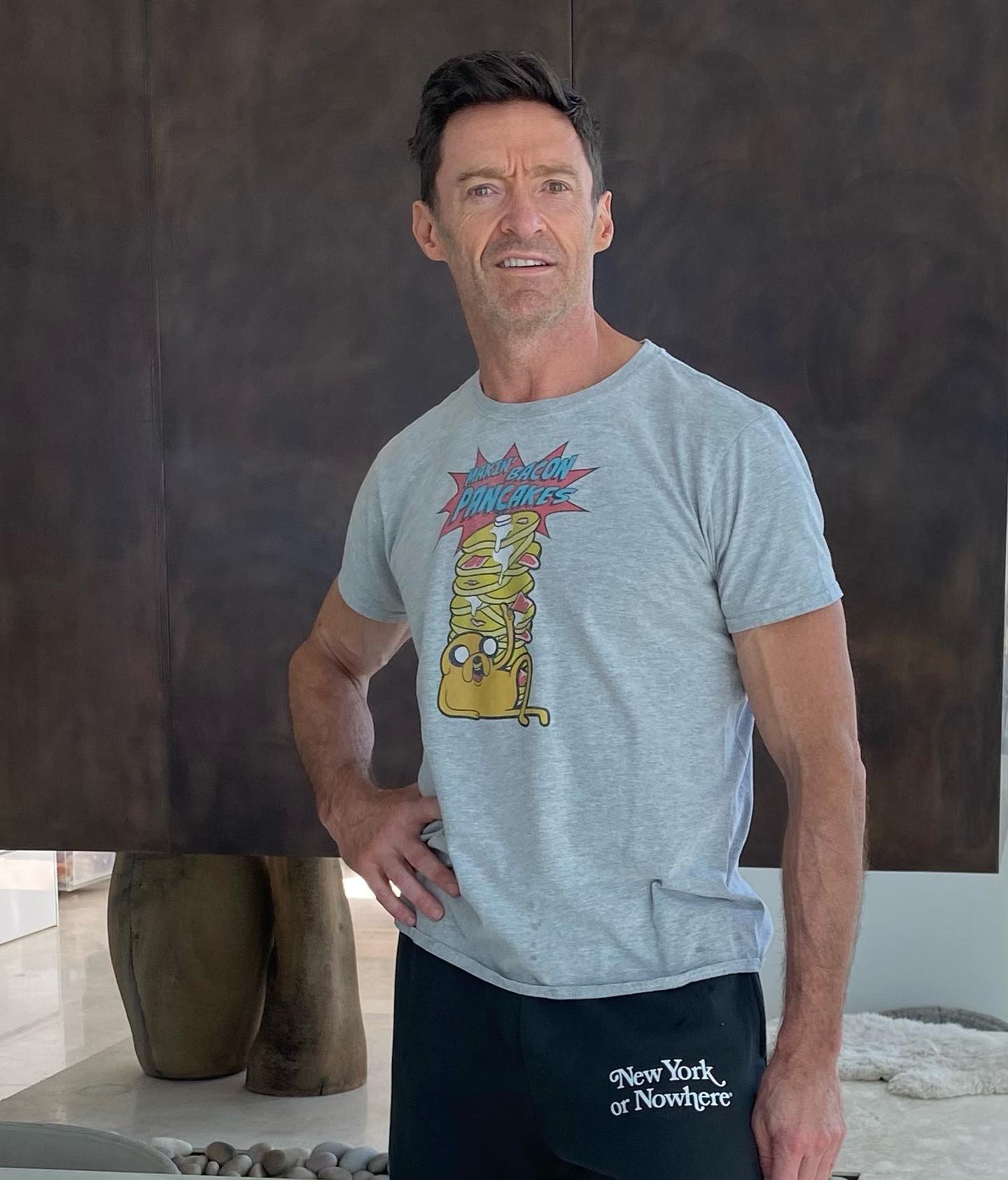 Hugh Jackman на мотоцикле