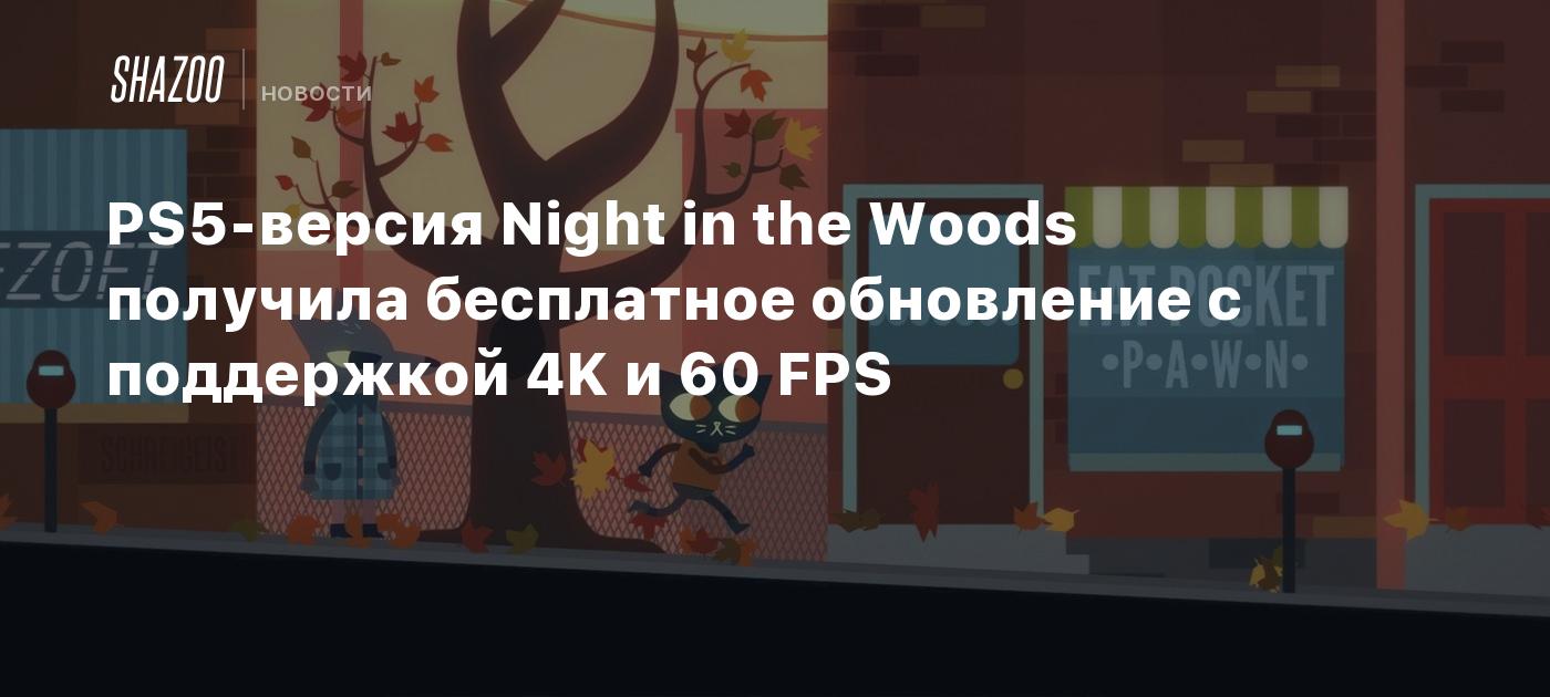 PS5-версия Night in the Woods получила бесплатное обновление с поддержкой  4K и 60 FPS - Shazoo