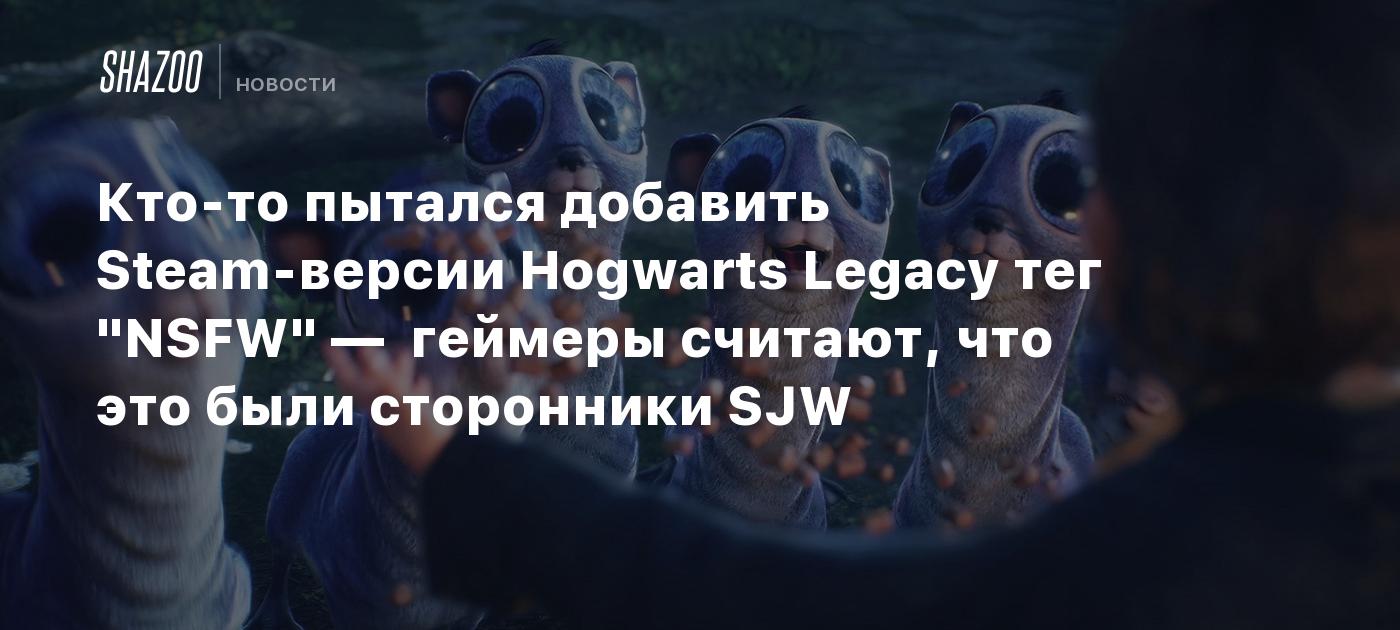 Кто-то пытался добавить Steam-версии Hogwarts Legacy тег 