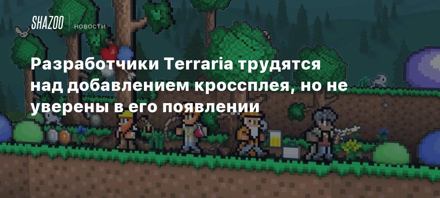 Разработчики Terraria трудятся над добавлением кроссплея, но не уверены в  его появлении - Shazoo