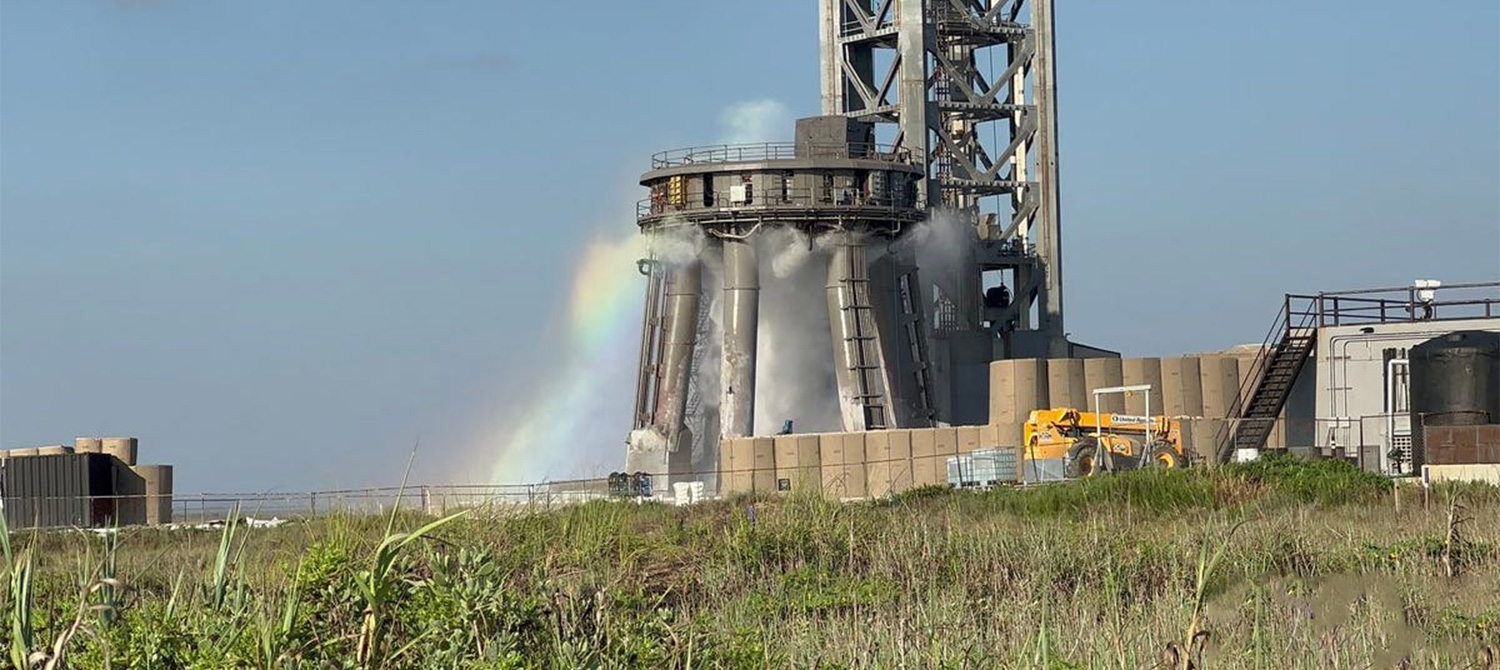SpaceX испытала систему водяного затопления Starship для защиты стартового комплекса
