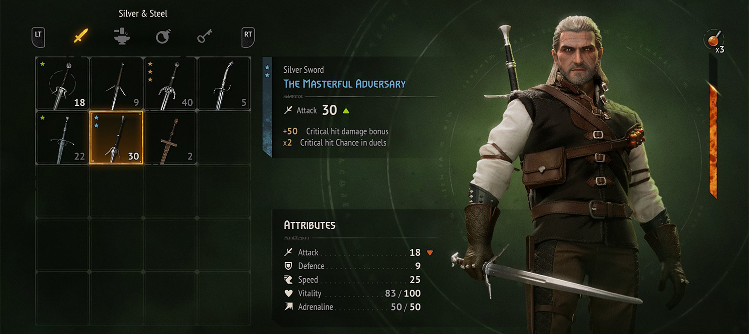 Дизайнер создал концепты интерфейса для ремейка The Witcher Дизайнер создал концепты интерфейса для ремейка The Witcher